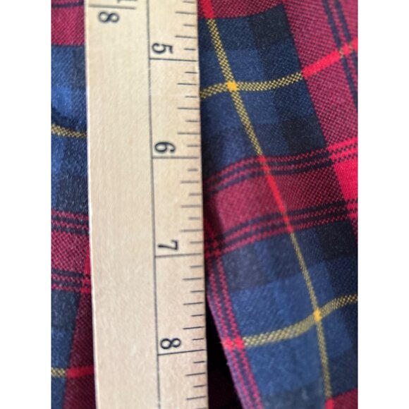 J. McLaughlin Becca Leggings Regiment Plaid Size 8 Red & Black Stretch Womens - Picture 10 of 13